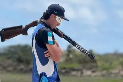 Gran arranque del tucumano Joaquín Cisneros en la Copa del Mundo de tiro de Buenos Aires