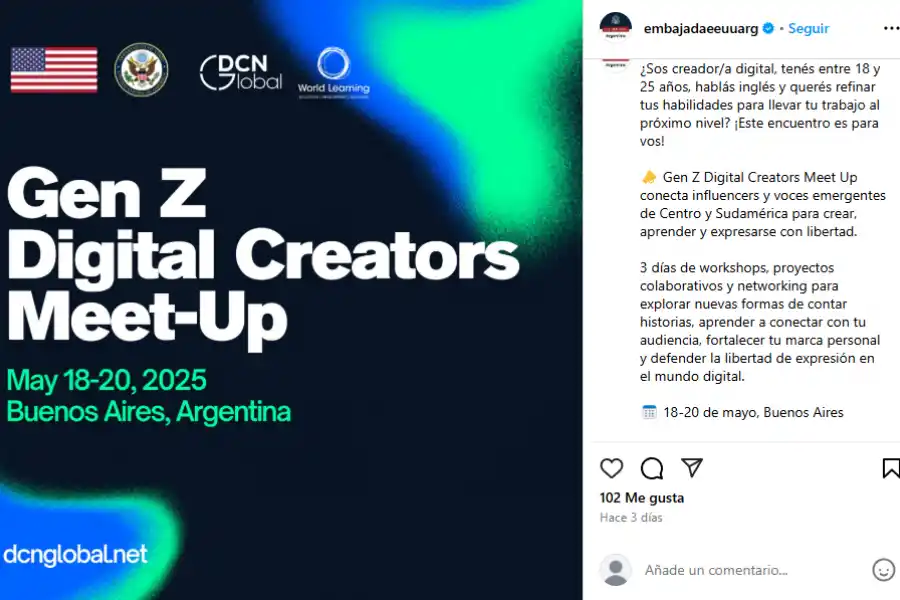GEN Z. El encuentro Digital Creators Meet-Up reunirá en Buenos Aires a jóvenes influencers y creadores digitales de toda América Latina para aprender, colaborar y potenciar su impacto en redes.