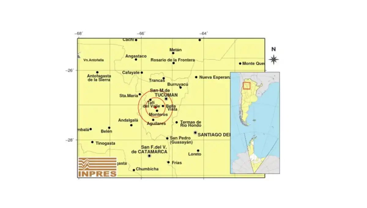 Temblor esta mañana en Tucumán: ¿Lo sentiste?