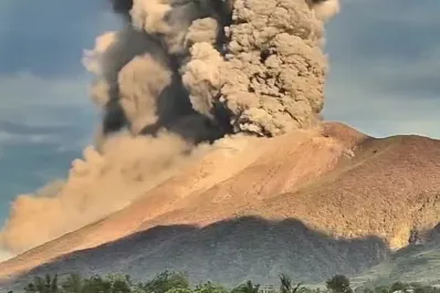 Alarma por un volcán que lanzó una nube negra de 4000 metros de altura: ¿qué pasó?