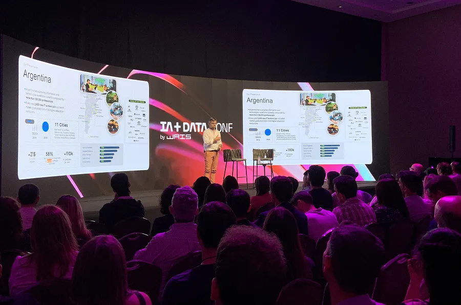 INTELIGENCIA ARTIFICIAL. Carlos Parravicini expuso sobre los usos de la IA en Globant al servicio de otras empresas. / LA GACETA