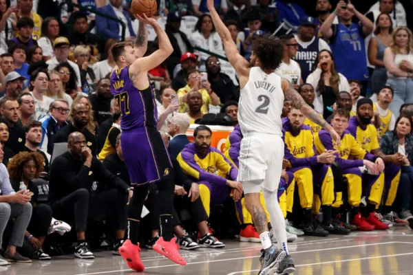 La emoción de Luka Doncic en su regreso a Dallas con Los Ángeles Lakers