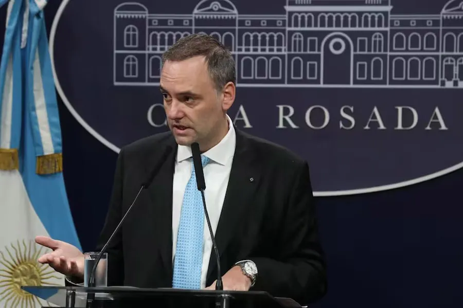 El vocero presidencial Manuel Adorni.