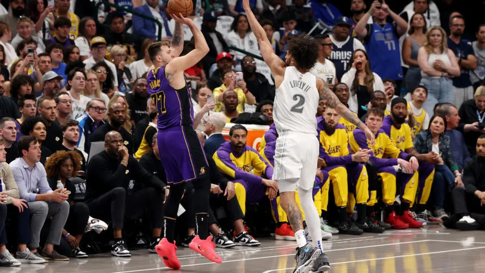 La emoción de Luka Doncic en su regreso a Dallas con Los Ángeles Lakers