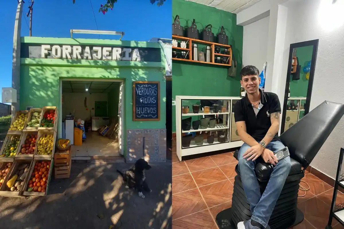 EMPRENDIMIENTO. Lautaro comenzó con una forrajería, vendió mates y hoy tiene su propio estudio de tatuajes. 