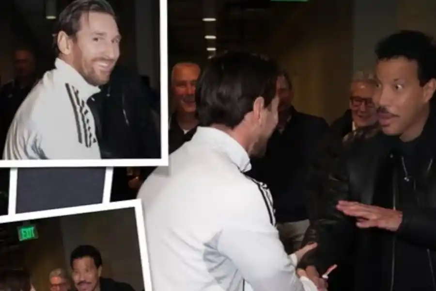“Su mamá le puso mi nombre”: El encuentro entre Lionel Richie y Lionel Messi en Los Ángeles