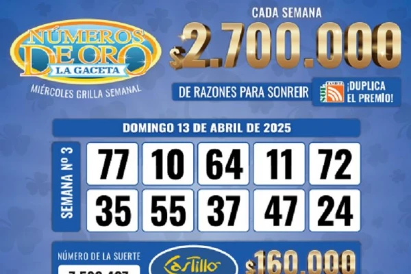 Los Números de Oro de LA GACETA