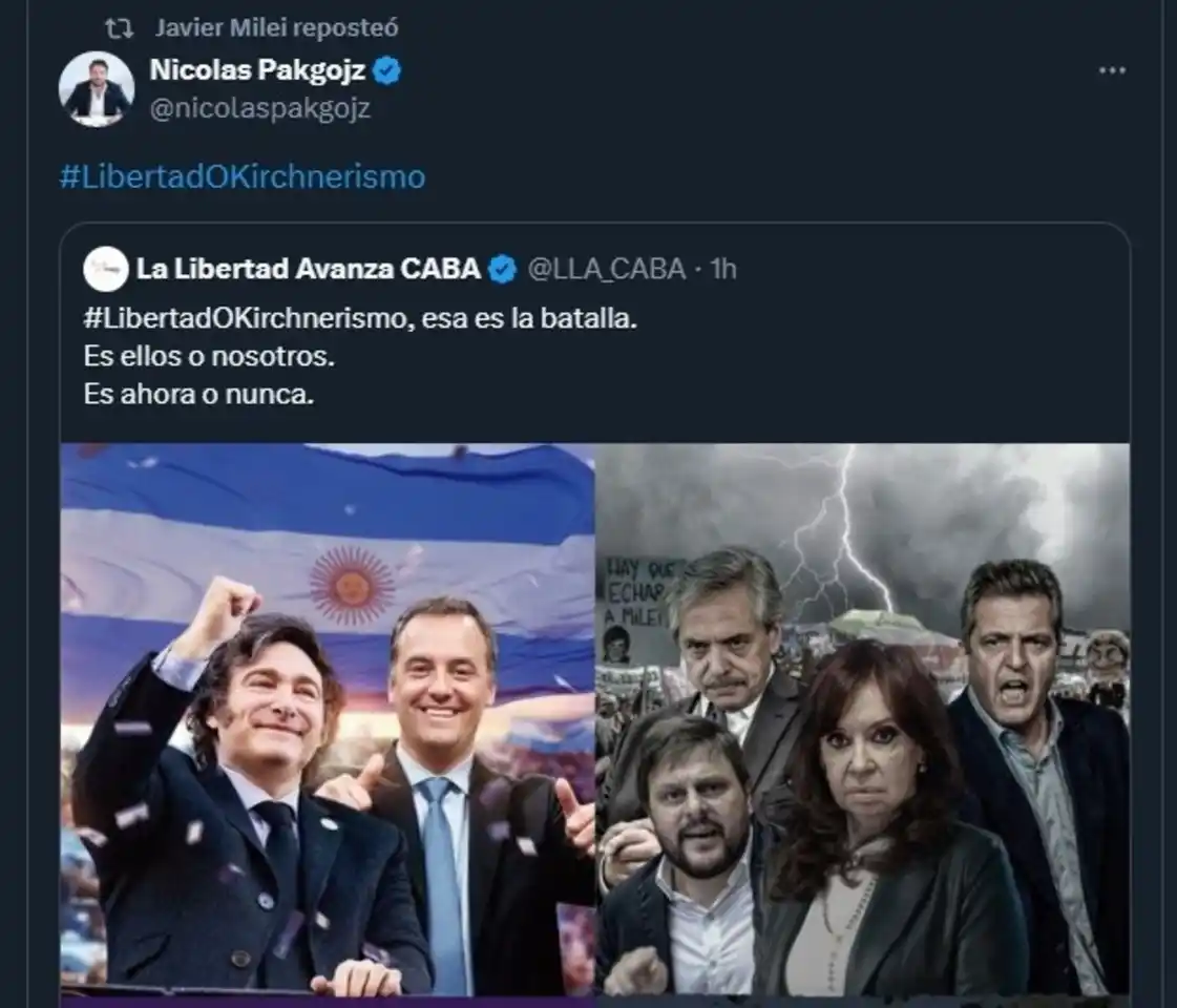 Milei festejó la salida del cepo en sus redes sociales: Mandril decime qué se siente