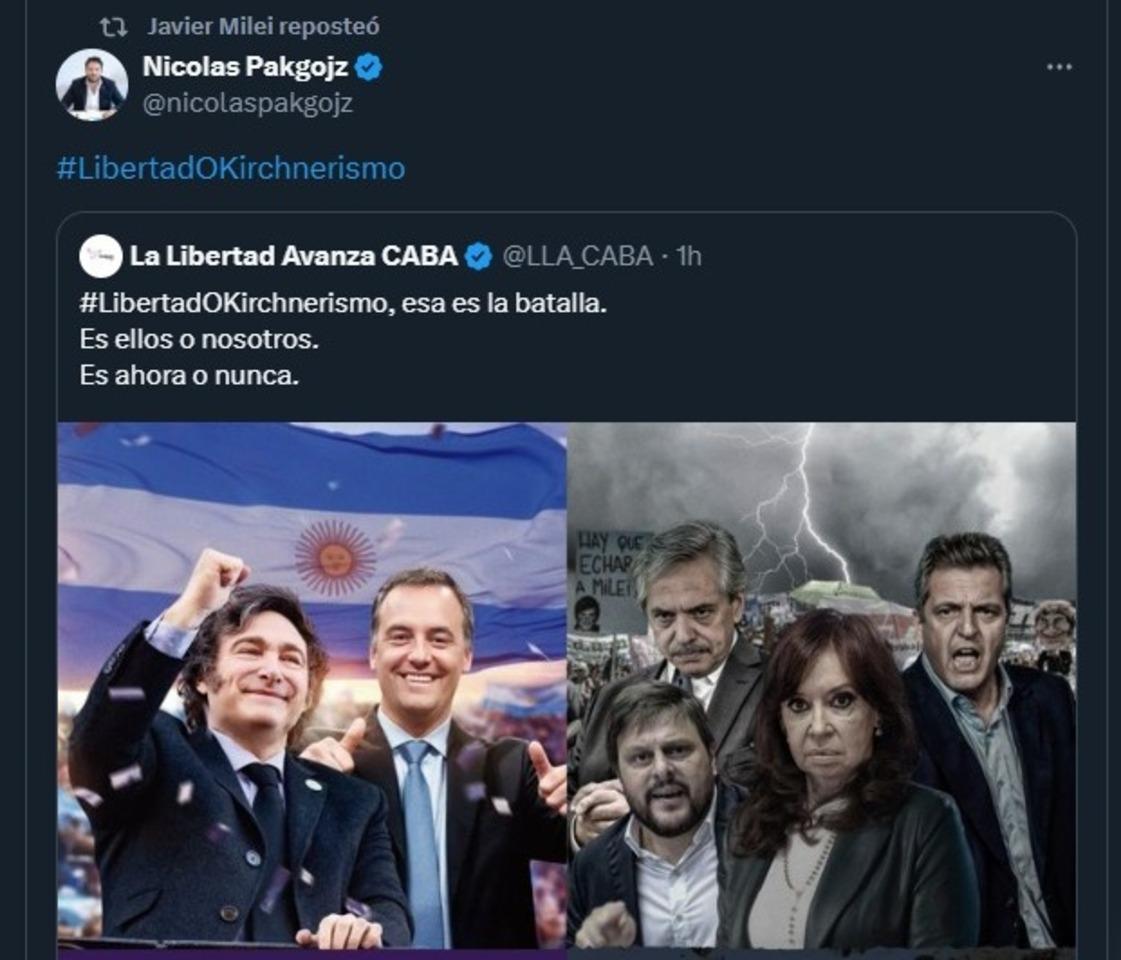 Milei festejó la salida del cepo en sus redes sociales: Mandril decime qué se siente