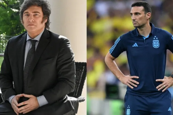 El gran elogio de Milei a Scaloni: “Es infinitamente mejor que yo”