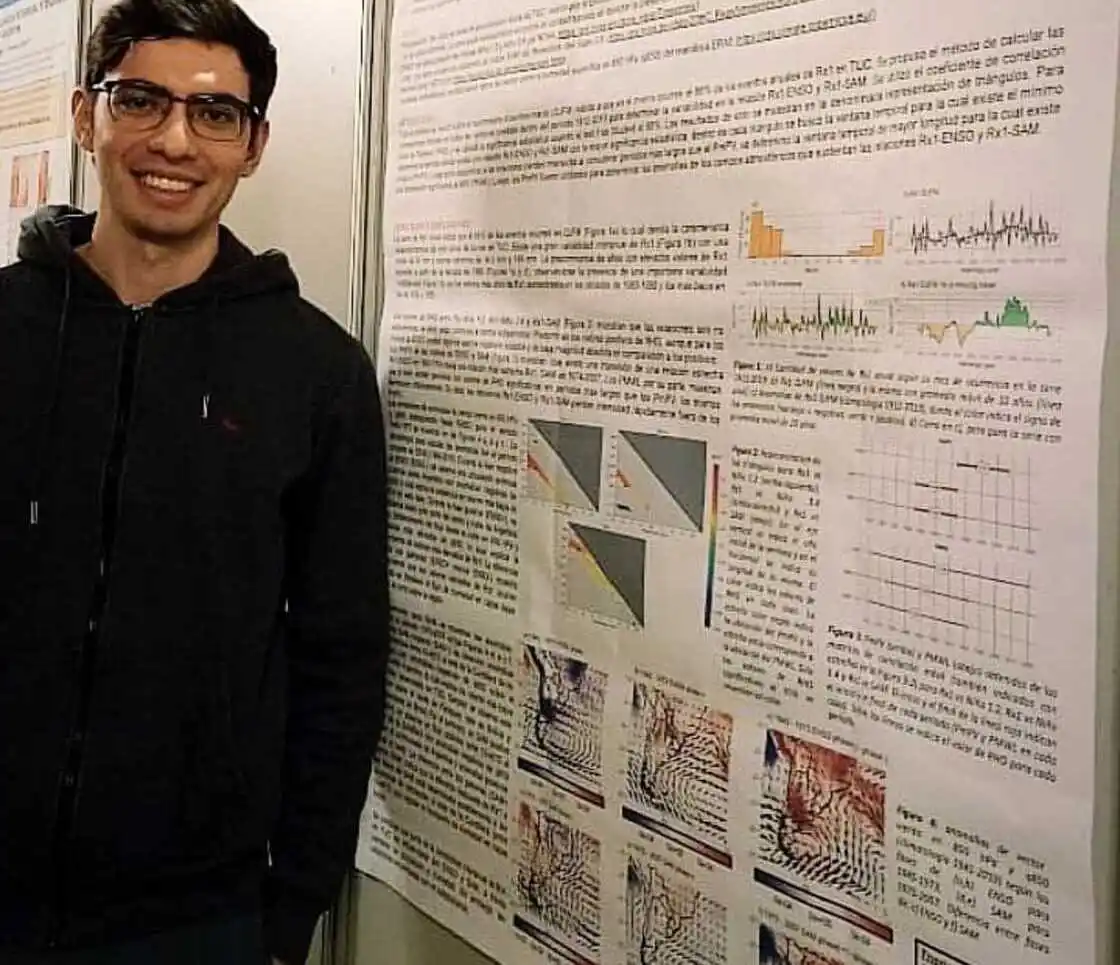 FRANCO MEDINA. Es doctor en Ciencias Exactas, especialista en variabilidad climática y actual becario posdoctoral del Conicet.