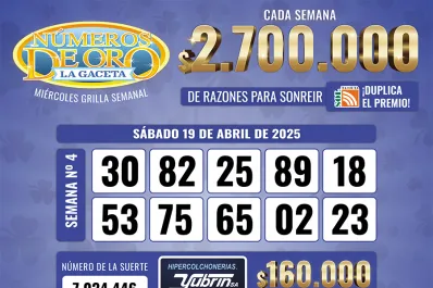 Los Números de Oro de LA GACETA del 19 de abril de 2025