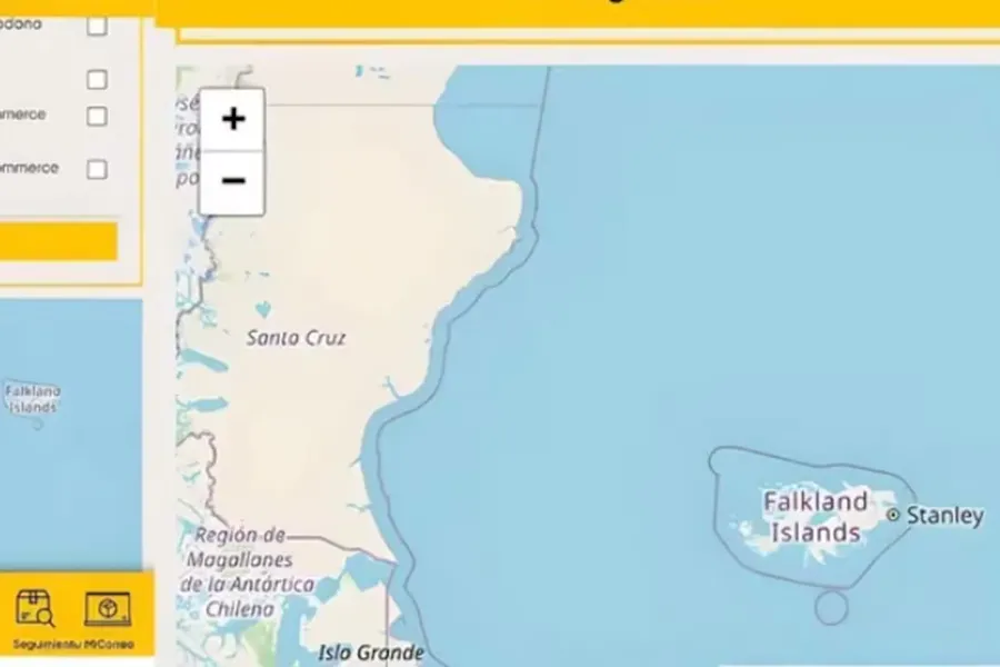 El mapa del Correo Argentino en el que las Malvinas figuraban como 