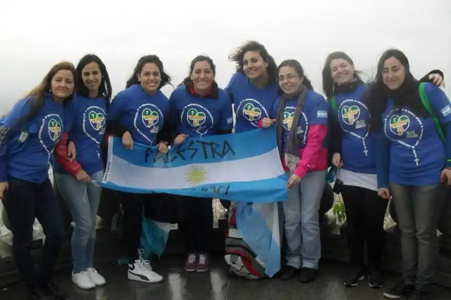 CONTINGENTE. El grupo de Palestra en la Jornada Mundial de la Juventud de 2013. / ARCHIVO