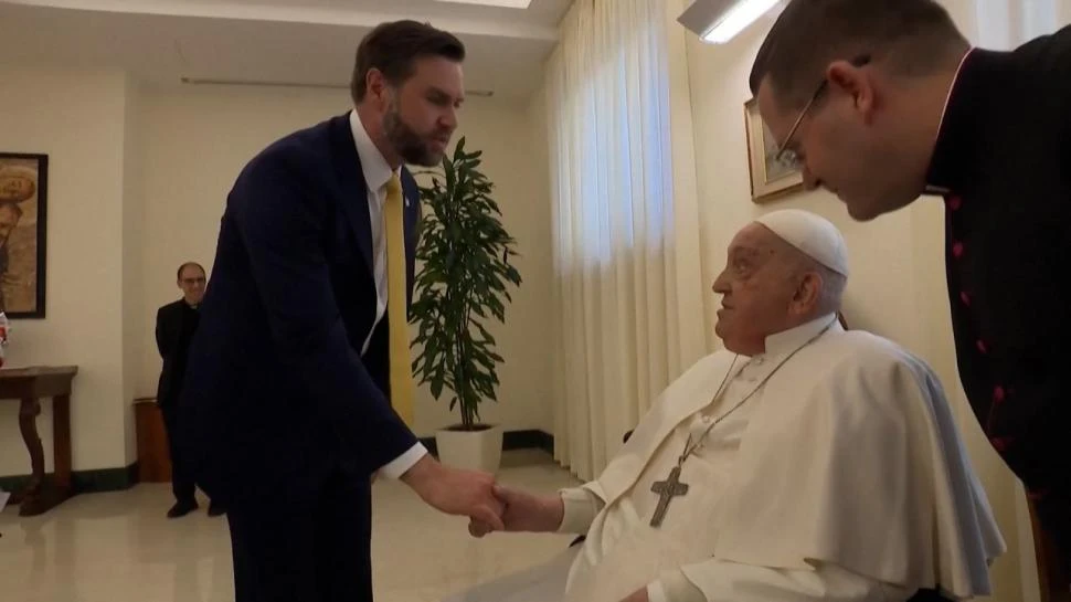 El Papa Francisco le dedicó unos pocos minutos a Vance
