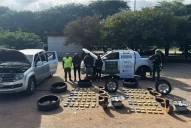 Detienen a tres tucumanos en dos operativos por transportar 77 kilos de cocaína