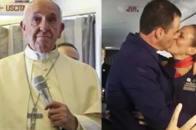 “Yo los caso aquí y ahora”: la emotiva boda que Francisco celebró a 10.000 metros de altura