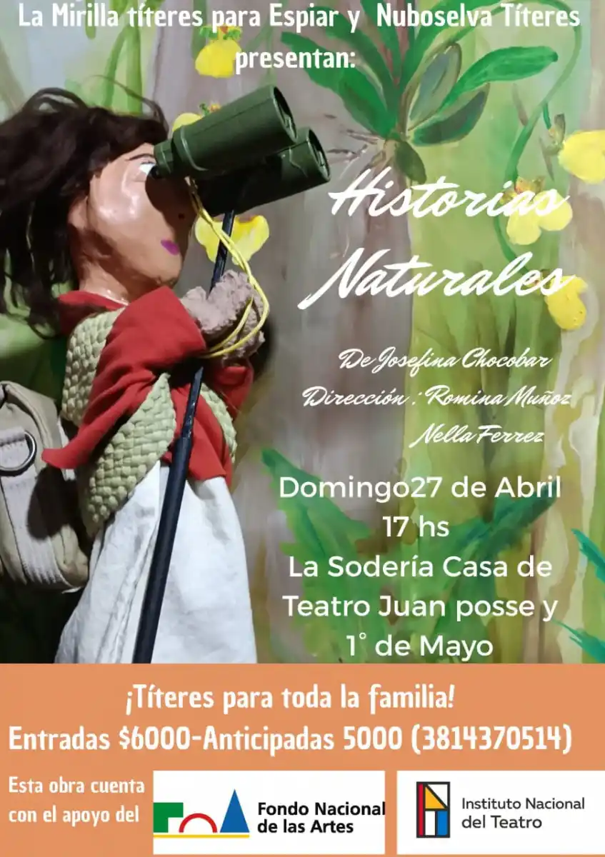 Presentan  Historias Naturales en la Sodería Casa de Teatro