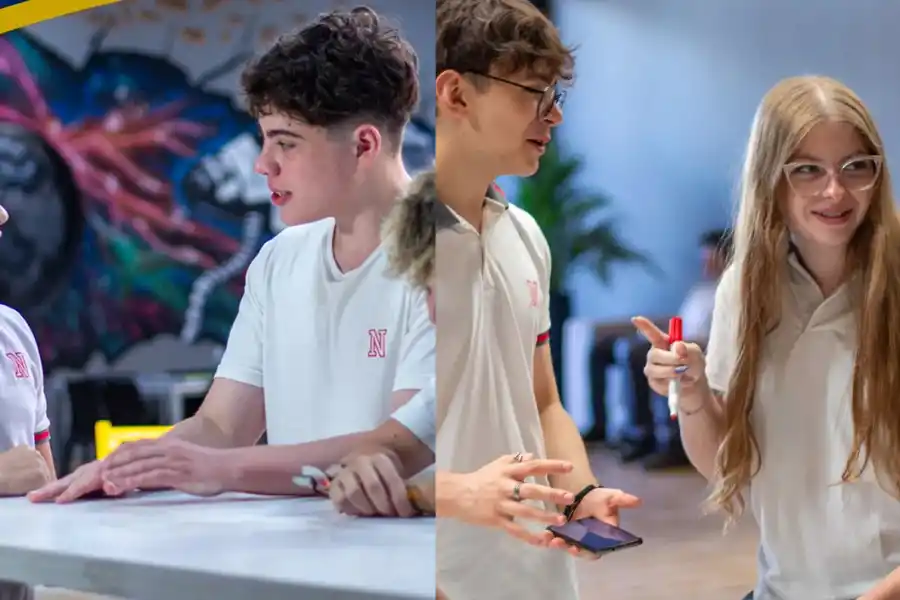 EDUCACIÓN INNOVADORA. Norbridge en Mendoza implementa un modelo sin aulas tradicionales, promoviendo el co-aprendizaje y espacios diseñados para el bienestar estudiantil.