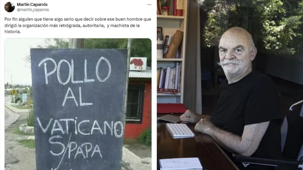 Caparrós se burló del papa Francisco y desató una ola de críticas: qué dijo