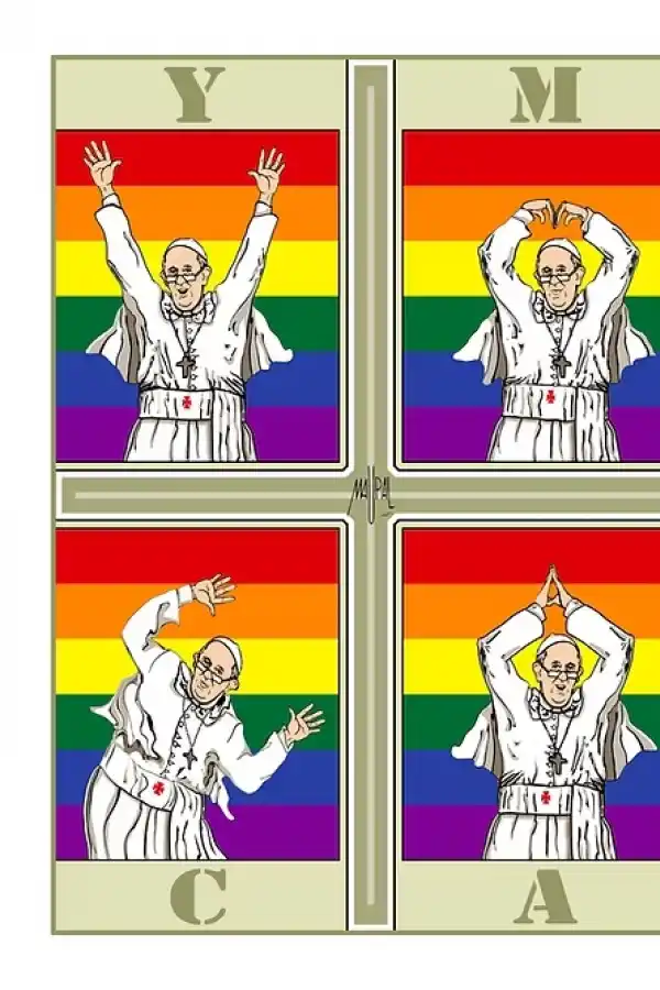 BAILANDO. Coreografía de YMCA por la apertura al sector LGTBI.