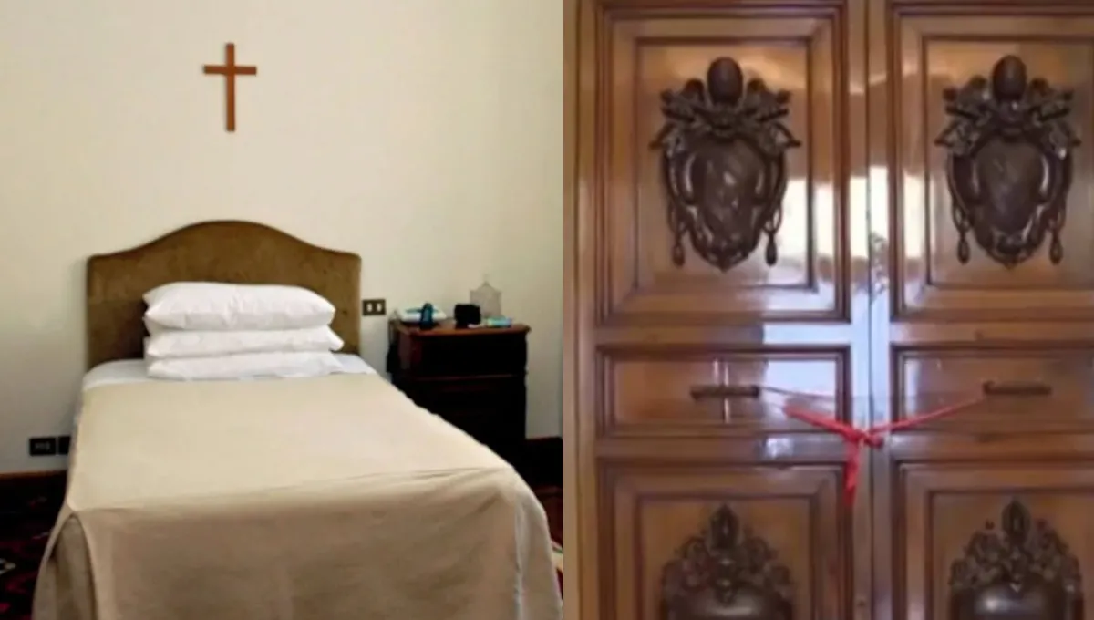 ¿Cómo era la habitación en la que vivió y murió el papa Francisco?