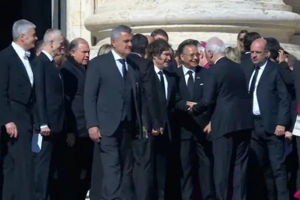 Video: así fue la llegada de Javier Milei y la comitiva argentina al funeral del papa Francisco