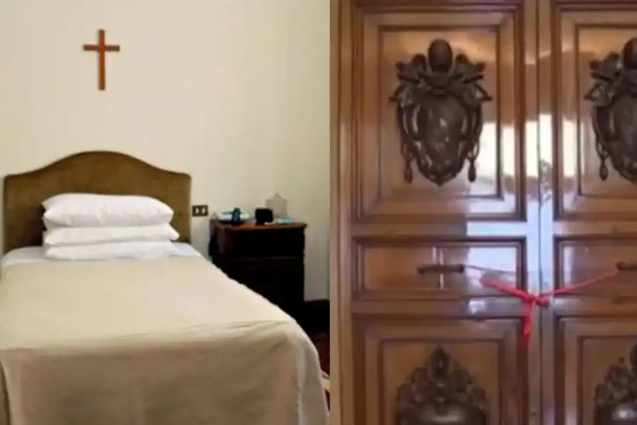 ¿Cómo era la habitación en la que vivió y murió el papa Francisco?