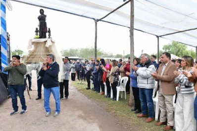 Jaldo participó en Trancas de la misa en honor a San Francisco Solano