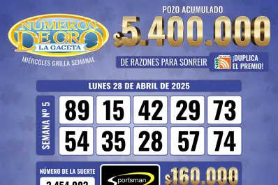 Los Números de Oro de LA GACETA del 28 de abril de 2025