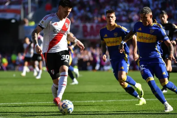 River, con goles de Mastantuono y Driussi, le ganó 2-1 a Boca en un partido vibrante