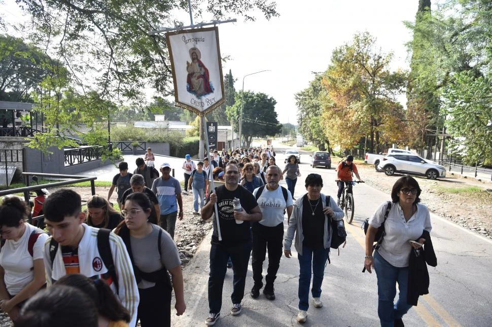 EL ESFUERZO VALIÓ LA PENA. Los peregrinos recordaron al papa.
