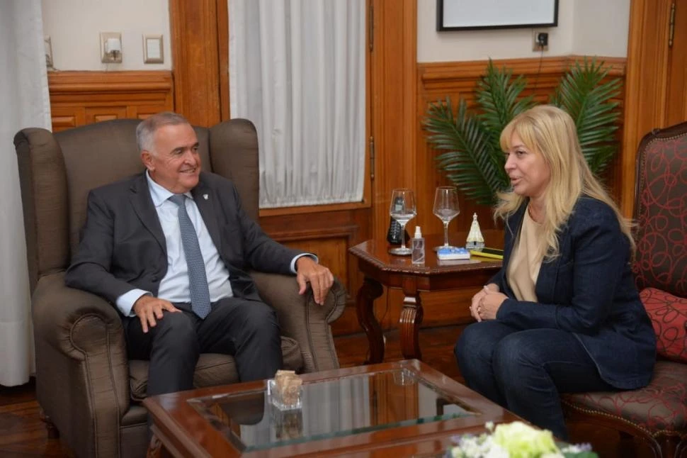 CUMBRE EN CASA DE GOBIERNO. El gobernador Osvaldo Jaldo acompañará a la intendenta Rossana Chahla en varios actos durante esta semana.