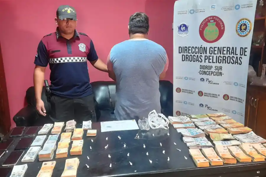 INCAUTADO. Durante los allanamientos del fin de semana se secuestrados dosis de droga y dinero en efectivo.