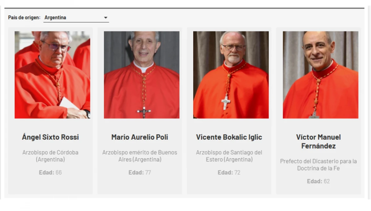 Cónclave para elegir un nuevo papa: conocé a los 134 candidatos en este informe interactivo