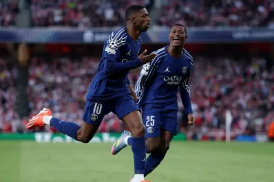 El golazo de Dembelé con el que PSG venció a Arsenal por la Champions League