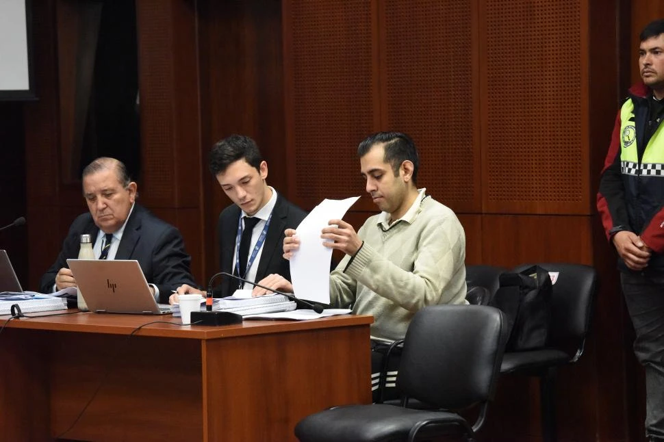 IMPUTADO. El defensor Hernán Molina planteó que Salomón no estaba en Tucumán al momento del crimen. 