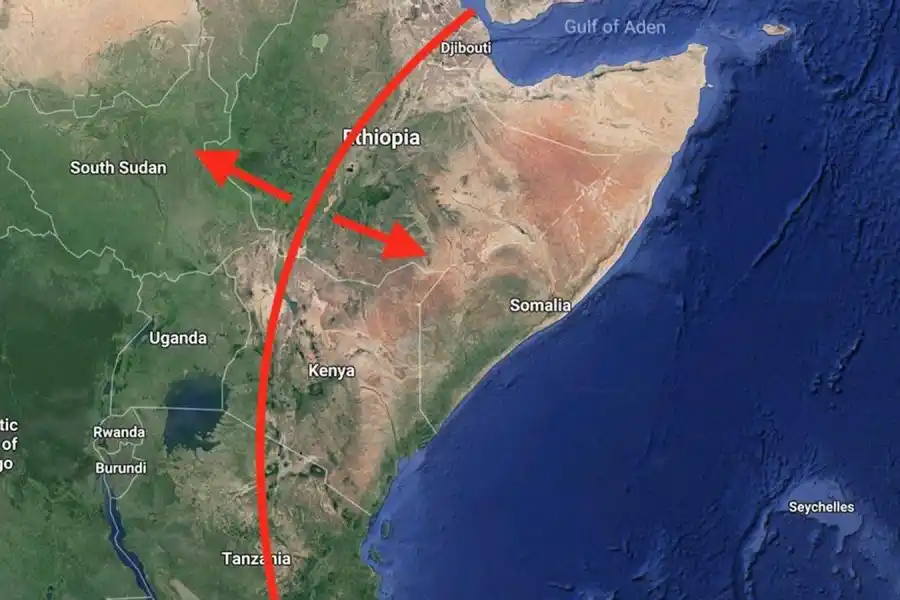 África Oriental atraviesa una transformación geológica sin precedentes en la historia natural moderna.