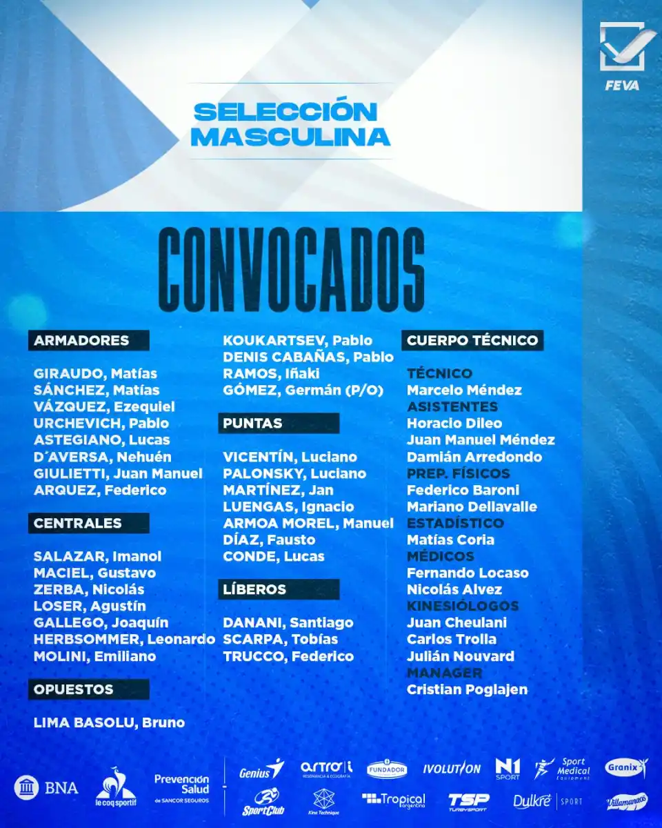 Dos tucumanos fueron convocados a la Selección Argentina de vóley