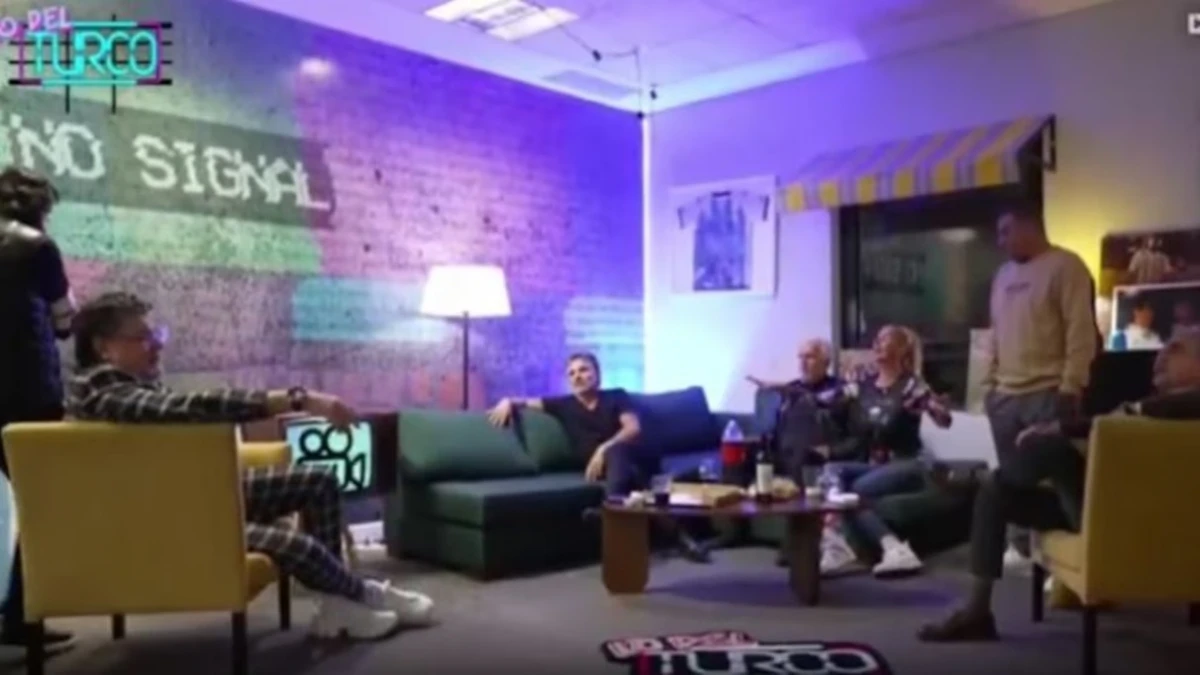 En el living del programa del Turco García se produjo la discusión.