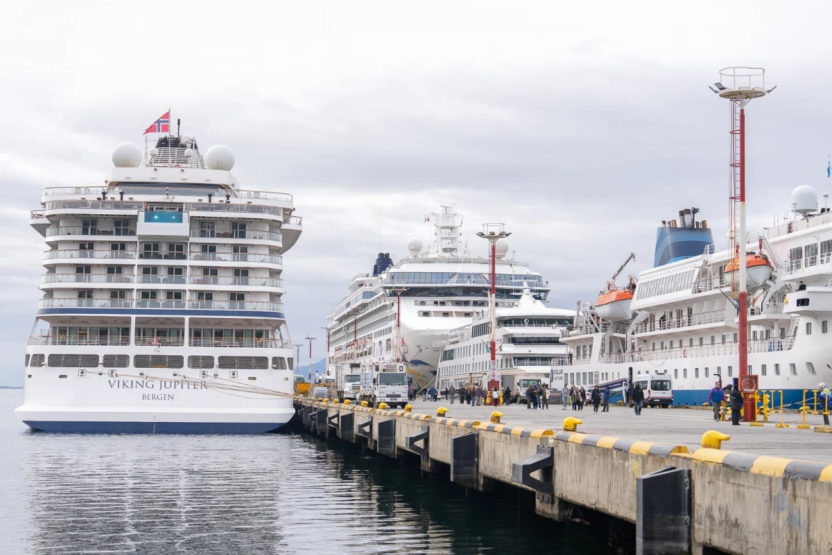 Puerto de Tierra del Fuego. FOTO X @findelmundoar