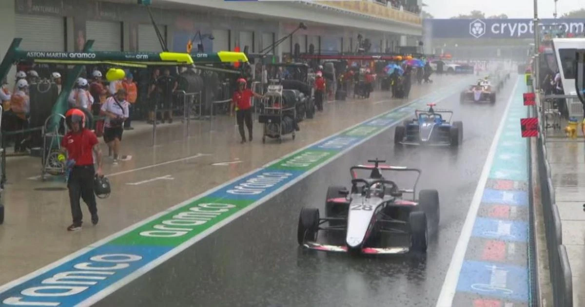 La F1 de damas fue suspendida por la lluvia