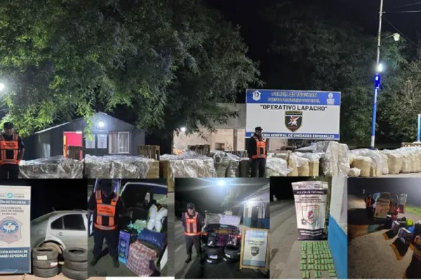 “Operativo Lapacho”: un fin de semana con secuestros de coca, cubiertas y mercadería ilegal en controles fronterizos