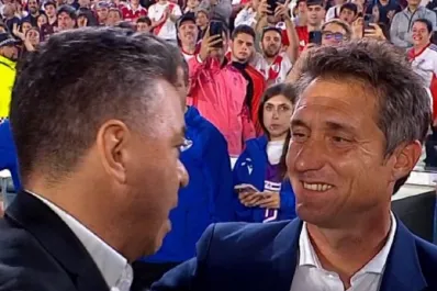 Así fue el reencuentro entre Marcelo Gallardo y los mellizos Barros Schelotto