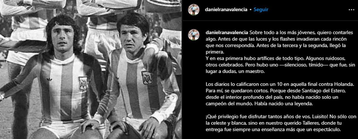 El posteo de la 