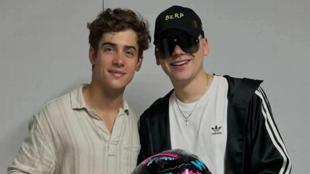 AMISTAD. Colapinto y Bizarrap tienen buena relación y se mostraron juntos en varias ocasiones.