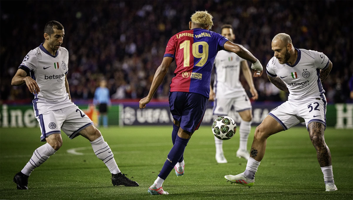 PARTIDAZO. En la ida, Inter y Barcelona igualaron 3-3 en Catalunya. 