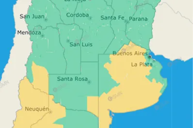 Alerta amarilla por tormentas eléctricas con ocasional caída de granizo en cinco provincias