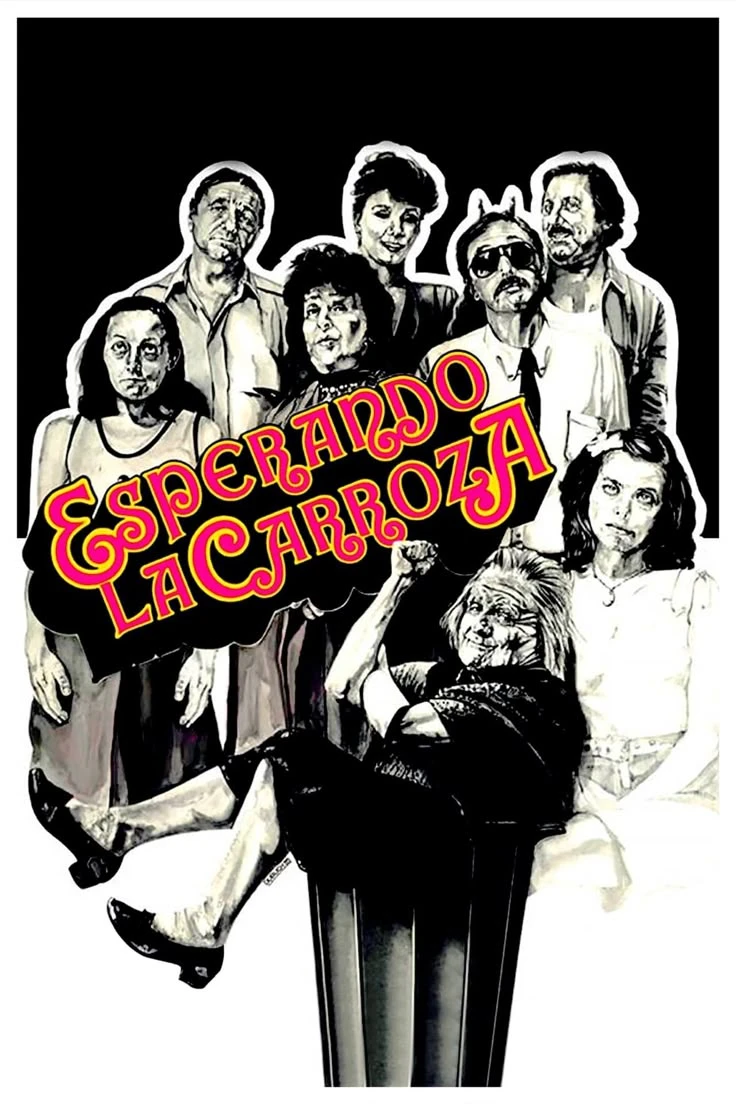 PORTADA. Así era el póster de la película, con todos los actores atrás y “Mamá Cora como protagonista.