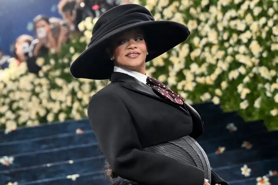 Rihanna espera su tercer hijo: así fue su sorpresiva aparición en la Met Gala